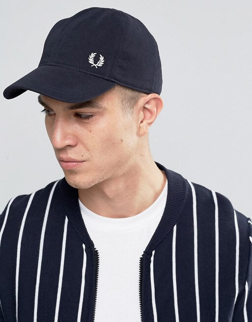Fred Perry Pique Baseball Cap With Logo
